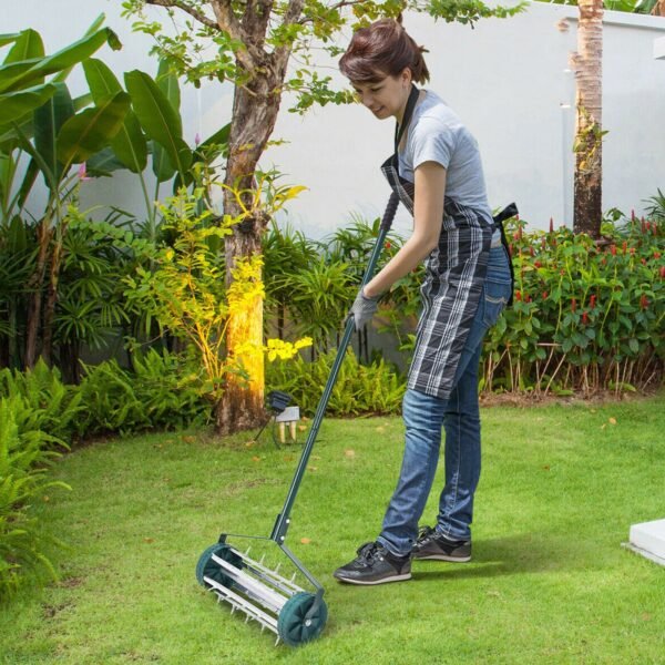 18 inch Garden Spike Roller Lawn Aerator - Gardening Tool
