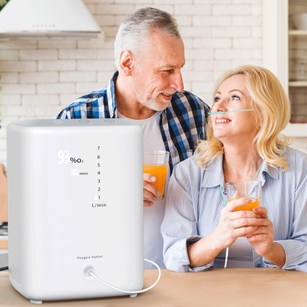 2023 Adjustable 1-7L/Min Portable Home Oxygen Concentrator